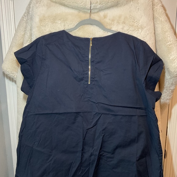 Anne Klein Navy and White Striped Women's Top - Picture 6 of 6